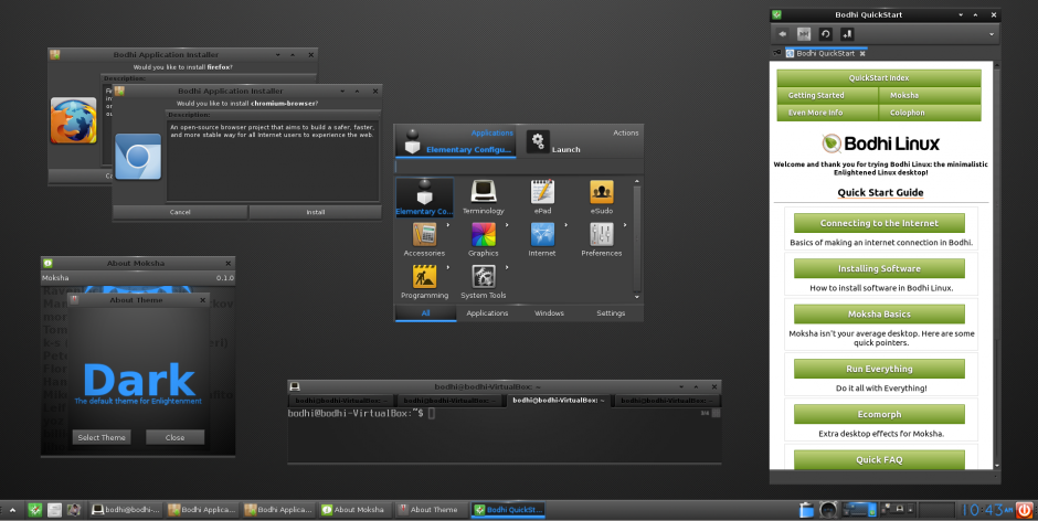 Six Updated Themes For The Moksha Desktop - Bodhi Linux